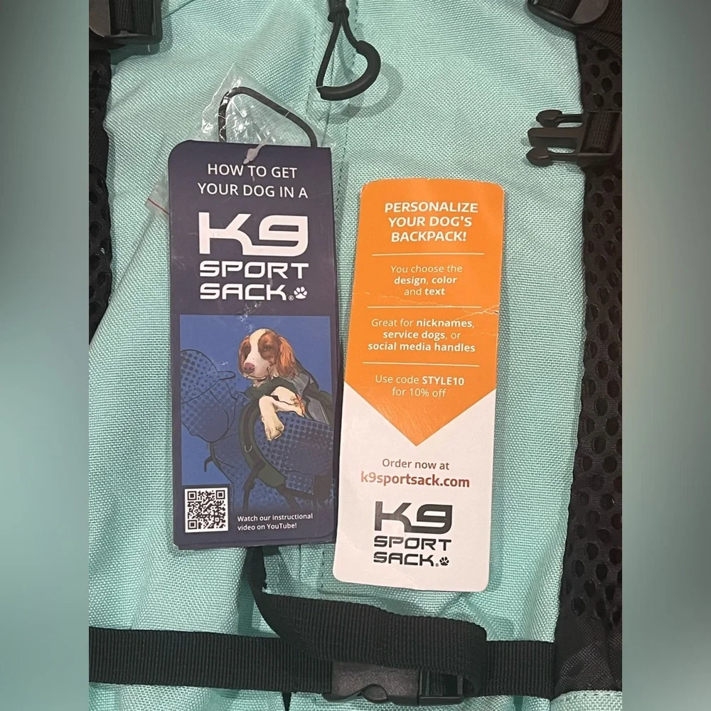 K9 Sport Sack Air 2 Original Backpack Dog Carrier Summer Mint Sz. L NWT